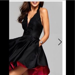 Halter Backless Cocktail Short Dress